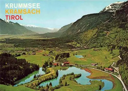 AK / Ansichtskarte 73981216 Kramsach-Achenrain_Tirol_AT Fliegeraufnahme mit Krummsee