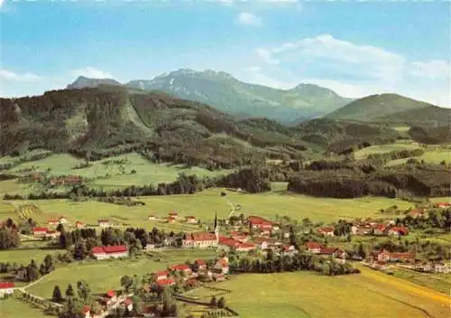 AK / Ansichtskarte  Bernau_Chiemsee Fliegeraufnahme mit Kampenwand