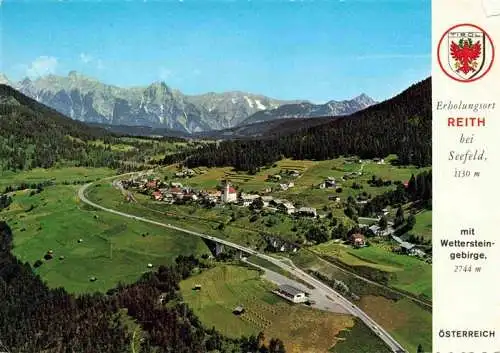 AK / Ansichtskarte  Reith_Seefeld_Tirol_AT An der Zirlerbergstrasse Fliegeraufnahme