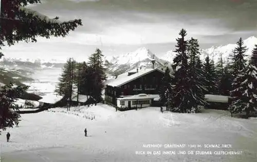 AK / Ansichtskarte  Schwaz_Tirol_AT Alpenhof Grafenast Winterpanorama Blick ins Inntal und die Stubaier Gletscherwelt