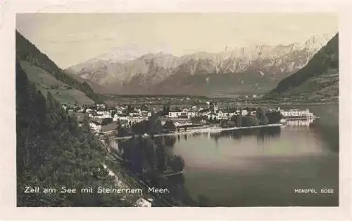 AK / Ansichtskarte  Zell_See_AT Panorama mit Steinernem Meer