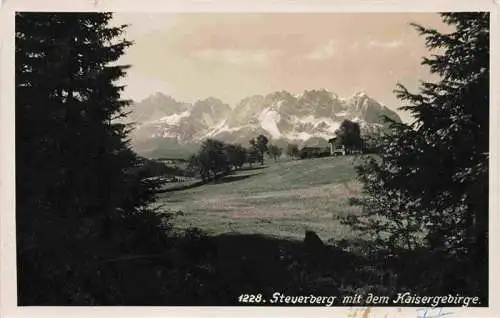 AK / Ansichtskarte 73981341 Steuerberg_Goggausee_Kaernten_AT Panorama Blick gegen Kaisergebirge