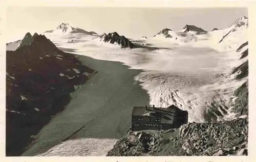 AK / Ansichtskarte  Ramolhaus_3802m_Tirol_AT Berghaus mit dem grossen Gurgler Gletscher Mitterkamm und Falschungspitze