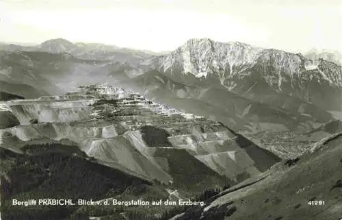 AK / Ansichtskarte  Praebichl_Eisenerz_Steiermark_AT Panorama Blick von der Bergstation auf den Erzberg