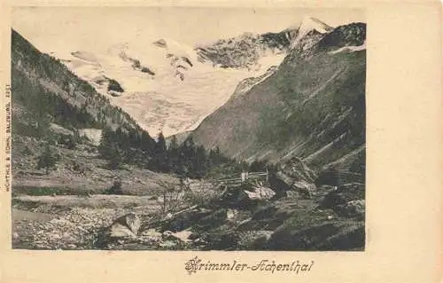 AK / Ansichtskarte 73981384 Krimml_1076m_Pinzgau_AT Panorama Krimmler Achenthal Gletscher