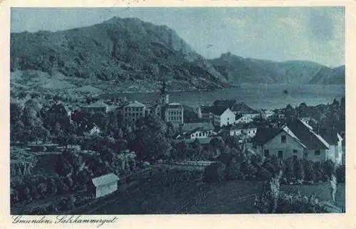 AK / Ansichtskarte 73981388 Gmunden_Traunsee_Salzkammergut_Oberoesterreich_AT Panorama Kupferdruck