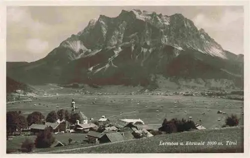 AK / Ansichtskarte  Lermoos_Tirol_AT und Ehrwald gegen Zugspitze Wettersteinmassiv