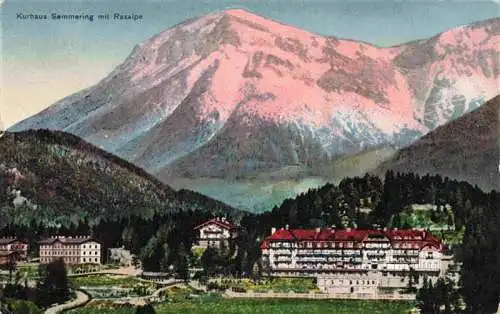 AK / Ansichtskarte  Semmering_Niederoesterreich Panorama Kurhaus mit Raxalpe