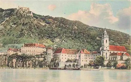 AK / Ansichtskarte  Duernstein_Wachau_AT Blick ueber die Donau zur Stadt mit Kirche