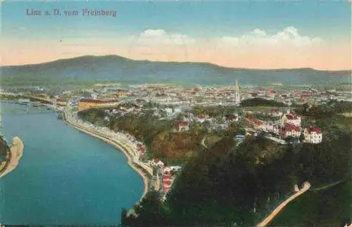 AK / Ansichtskarte  LINZ_DONAU_AT Panorama Blick vom Freinberg