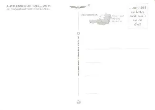 AK / Ansichtskarte  Engelhartszell_Donau_Oberoesterreich_AT Fliegeraufnahme mit Trappistenkloster