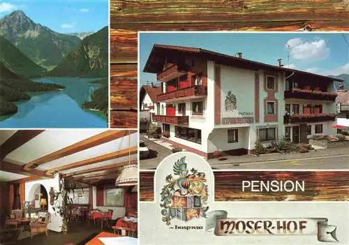 AK / Ansichtskarte 73981435 Reutte_Tirol_AT Pension Moserhof Gastraum Panorama