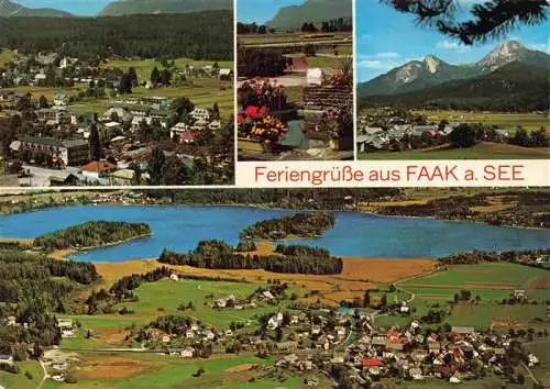 AK / Ansichtskarte  Faak_am_See_Finkenstein Teilansichten Fliegeraufnahme