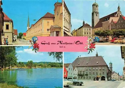 AK / Ansichtskarte 73981472 Weilheim_Donauwoerth Ortpartien Marktplatz Seepanorama