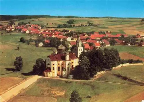 AK / Ansichtskarte  Sielenbach Kirche Maria Birnbaum Fliegeraufnahme