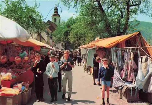 AK / Ansichtskarte  Gruenau_Almtal_Oberoesterreich_AT Jahrmarkt