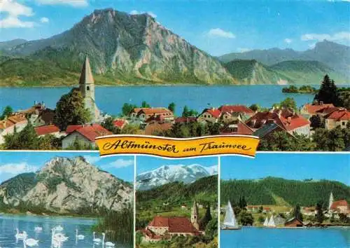 AK / Ansichtskarte 73981548 Altmuenster_Traunsee_Gmunden_Oberoesterreich_AT Panorama Seepartien Kirche