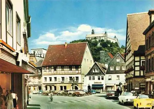 AK / Ansichtskarte 73981580 Kulmbach Holzmarkt mit Plassenburg