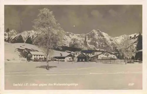 AK / Ansichtskarte  Seefeld_Tirol Winterpanorama Blick gegen Wettersteingebirge