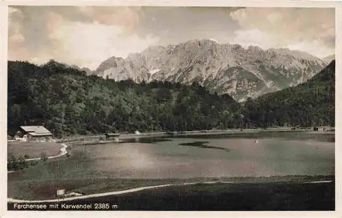 AK / Ansichtskarte  Ferchensee_Karwendel_Schwaz_Tirol_AT Panorama mit Karwendel