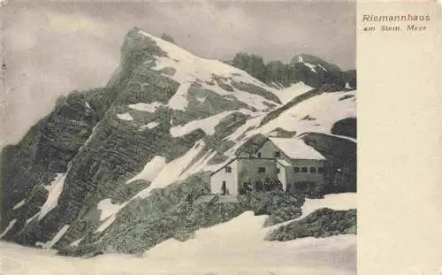 AK / Ansichtskarte  Saalfelden_Steinernes_Meer_AT Riemannhaus Berghaus am Steinernen Meer