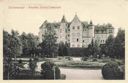 AK / Ansichtskarte  Gmunden_Traunsee_Salzkammergut_Oberoesterreich_AT Schloss Cumberland