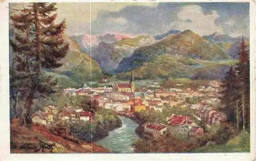 AK / Ansichtskarte 73981652 Bad_Ischl_Salzkammergut_AT Panorama Kuenstlerkarte