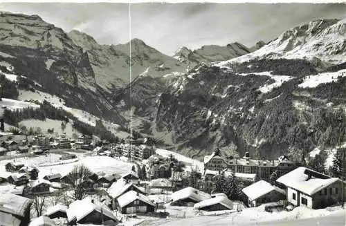 AK / Ansichtskarte  Wengen__BE Winterpanorama Blick gegen Grosshorn Breithorn Tschingelhorn Berner Alpen