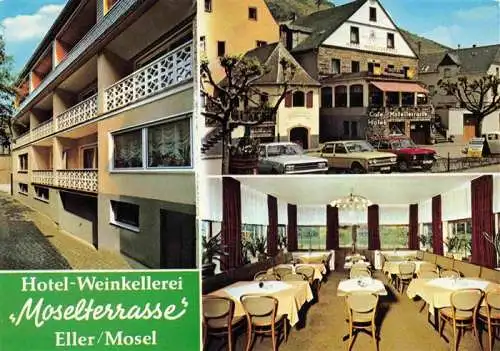 AK / Ansichtskarte 73981691 Eller_Mosel Hotel Weinkellerei Moselterrasse Gastraum