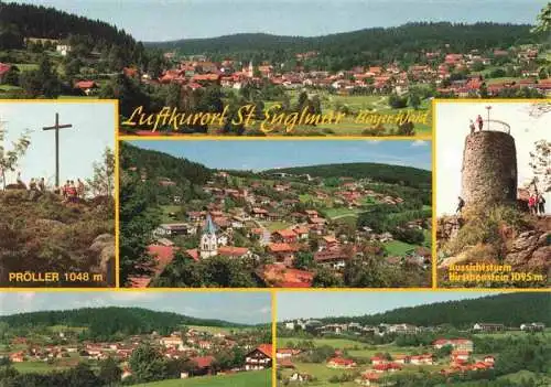 AK / Ansichtskarte 73981724 Sankt_Englmar Panorama Proeller Aussichtsturm Hirschenstein 