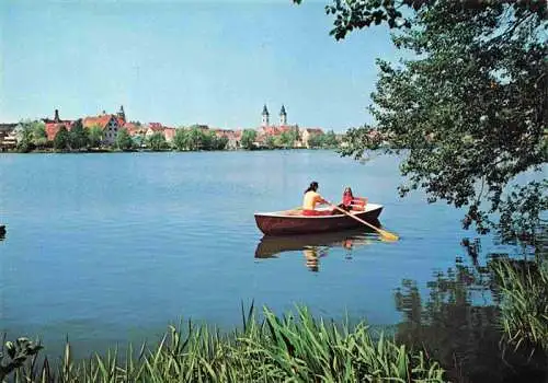 AK / Ansichtskarte  Bad_Waldsee Panorama Bootspartie