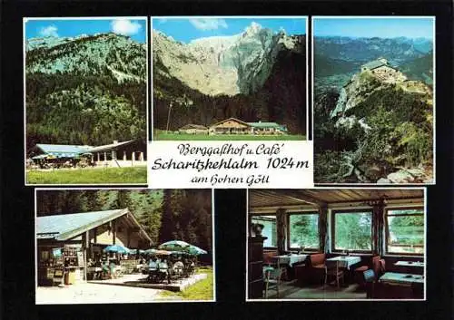 AK / Ansichtskarte 73981761 BERCHTESGADEN Berggasthof Scharitzkehlalm am Hohen Goll Terrasse Gaststube