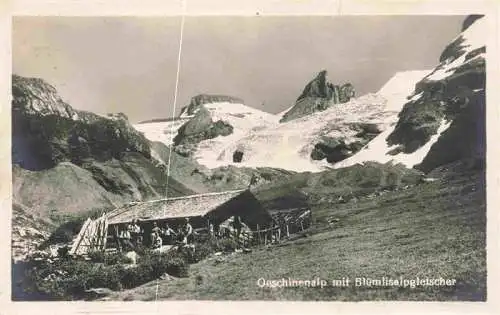 AK / Ansichtskarte  Kandersteg_BE Oeschinenalp mit Bluemlisalpgletscher Berner Alpen