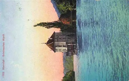 AK / Ansichtskarte  SCHAFFHAUSEN__SH Rheinfall Schloesschen Woerth