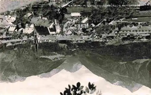 AK / Ansichtskarte 73981829 Koetschach-Mauthen_Kaernten_AT Ortsansicht mit Kirche Alpenpanorama Sommerfrische