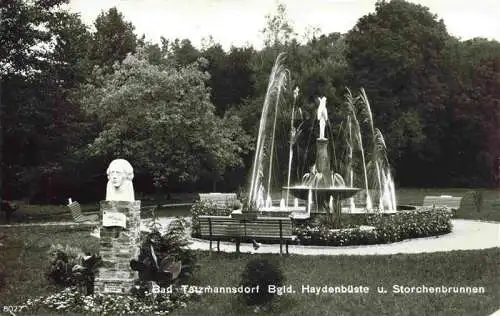 AK / Ansichtskarte  Bad_Tatzmannsdorf_Burgenland_AT Haydenbueste und Storchenbrunnen