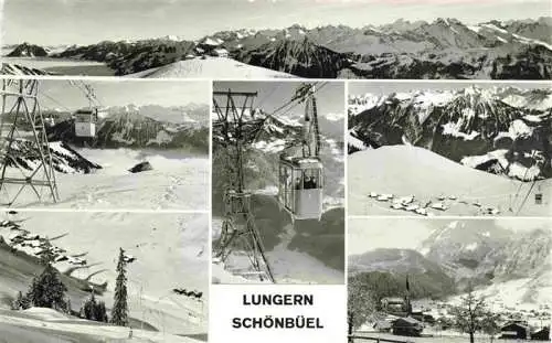 AK / Ansichtskarte  Lungern_OW Alpenpanorama Bergbahnen Schoenbueel Wintersportplatz Alpen