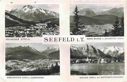 AK / Ansichtskarte 73981877 Seefeld_Tirol Alpenpanorama Hocheder Hohe Munde Zugspitze Ahrnspitzen Karwendel Wettersteingebirge