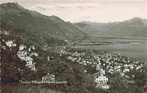 AK / Ansichtskarte  Orselina_Locarno_TI Minusio Muralto und Locarno