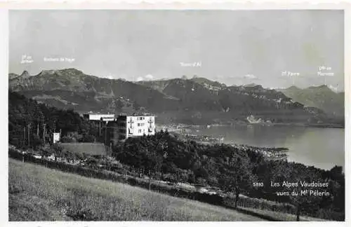AK / Ansichtskarte  Mont-Pelerin_VD Vue panoramique Lac Léman Alpes
