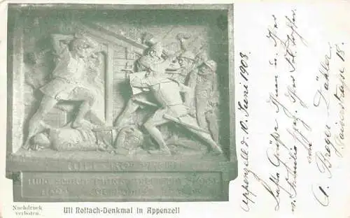 AK / Ansichtskarte  Appenzell_IR Uli Rottach-Denkmal