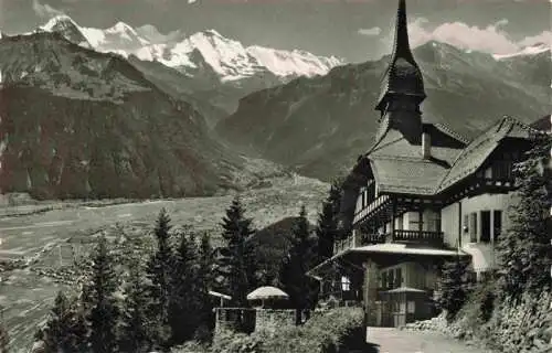 AK / Ansichtskarte  INTERLAKEN_BE Hotel Restaurant Harder-Kulm Panorama Berner Alpen