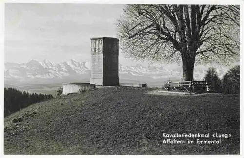 AK / Ansichtskarte  Affoltern_Emmental_BE Kavalleriedenkmal Lueg Alpenkette