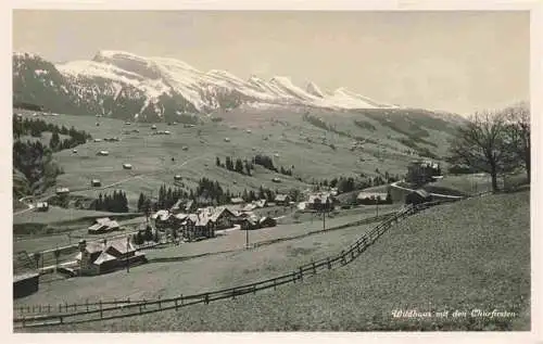 AK / Ansichtskarte  Wildhaus__SG Panorama mit den Churfirsten