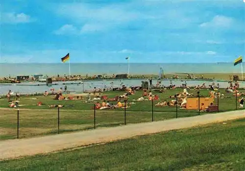 AK / Ansichtskarte  Norddeich__Norden_Nordseebad Meerwasser Schwimmbad