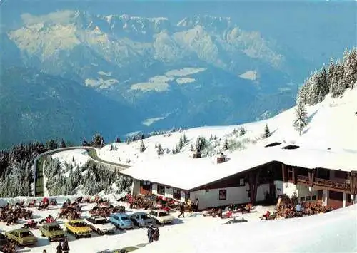 AK / Ansichtskarte  BERCHTESGADEN Berggaststaette Oberahronkaser mit Untersberg