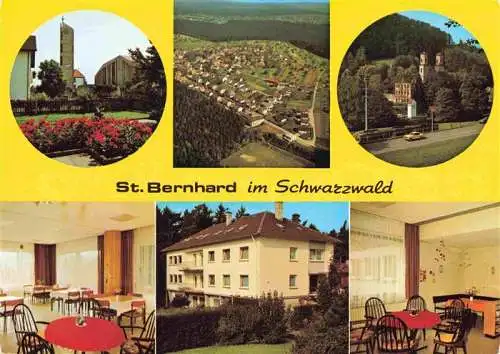 AK / Ansichtskarte 73981977 Schielberg Erholungsheim St Bernhard Fliegeraufnahme Gastraeume