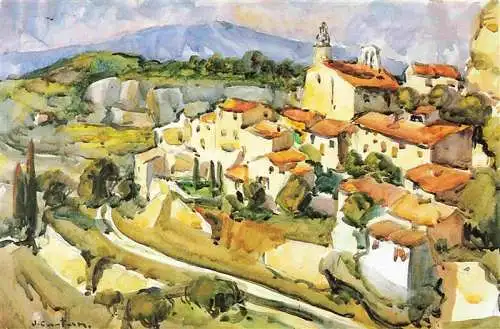 AK / Ansichtskarte  Le_Beaucet Le village Aquarell