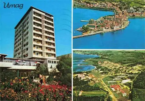 AK / Ansichtskarte 73981996 Umag_Umago_Istrien Hotel Fliegeraufnahmen