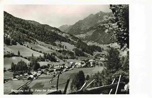 AK / Ansichtskarte  Rennweg_Katschberg_Kaernten_AT Panorama mit St. Peter im Katschtal